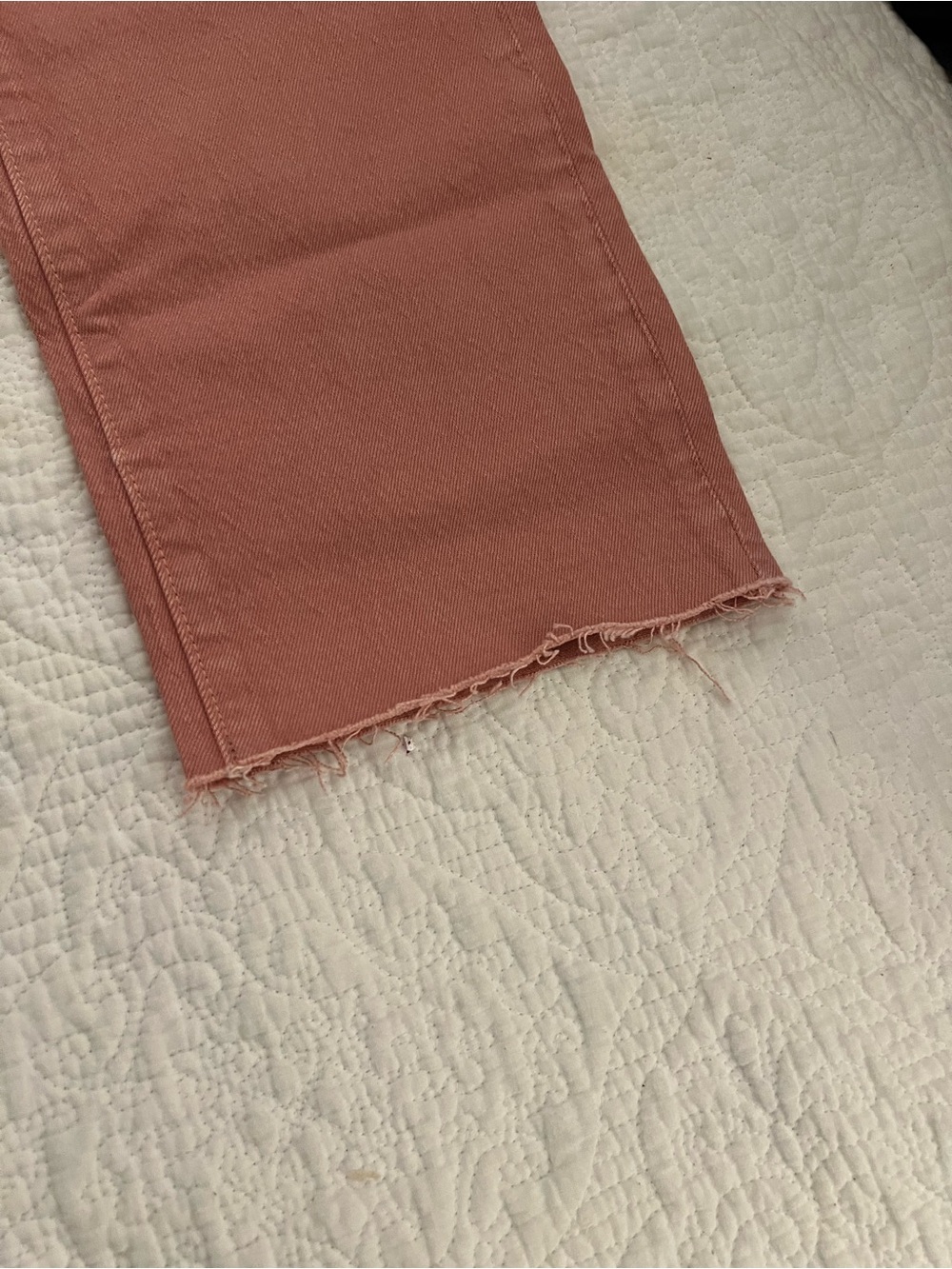 LOFT High Waist Straight Crop Jeans - Dusty Rose - Picture 5 of 7